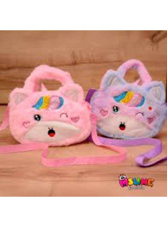 Little Girl Shoulder Bag/Children's Unicorn Plush Purse/Crossbody Bag/Cute Unicorn Backpack Bag/Girls Travel Rainbow Schoolbag/Fashion Shoulder Bag Zipper Purse Girls Teenage Women's Gift - Image 5